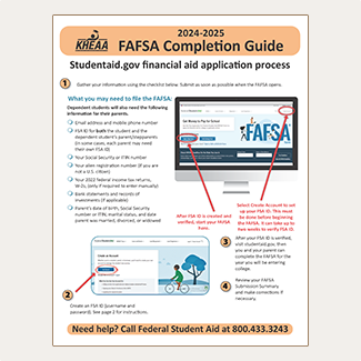 Link to the FAFSA 2024-2025 Completion flyers